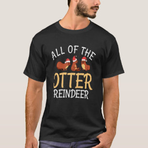 Camiseta Otter Reindeer Deer Natal Presente