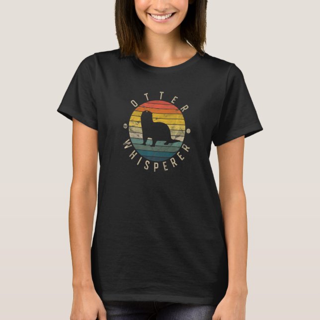 Camiseta Otter Whisperer Vintage — Rio das mulheres (Frente)