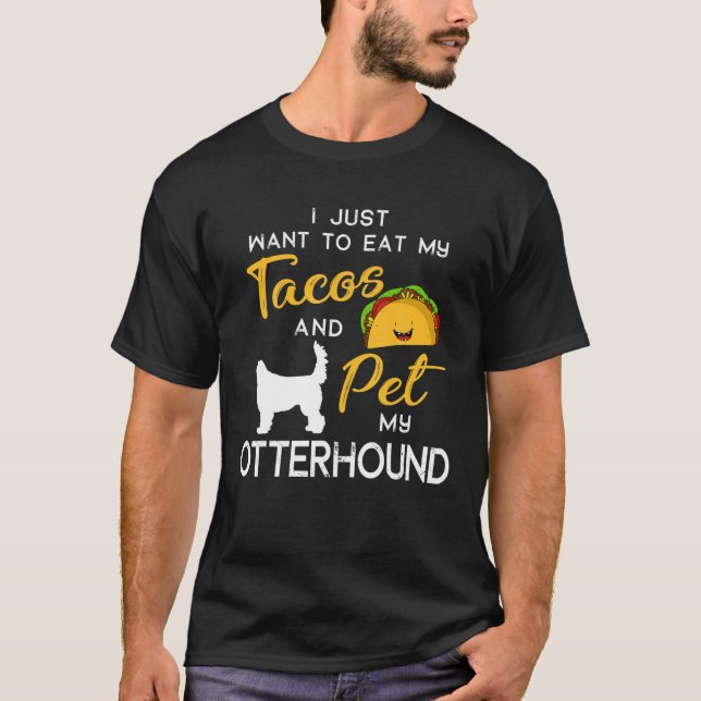 Camiseta Otterhound Dog Tacos Fogão Proprietário do Natal B (Frente)