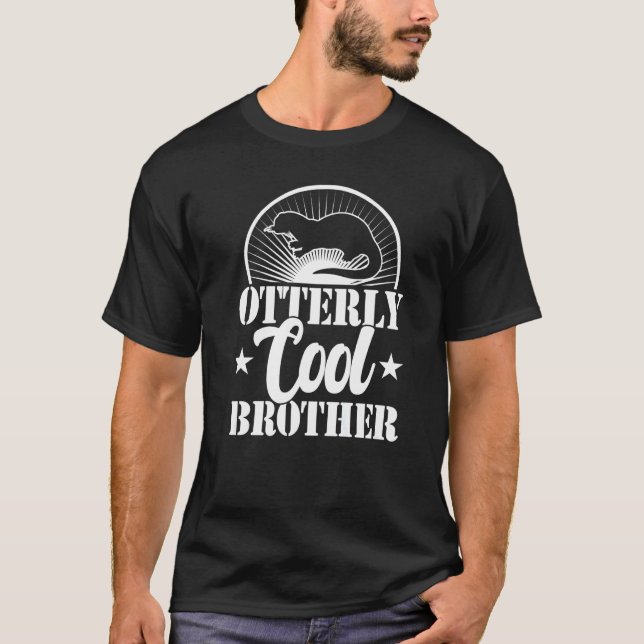 Camiseta Otterly cool brother  siblings day otter   1 (Frente)