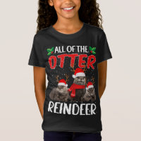Otters Reindeer Deer Antler Papais noeis de Natal