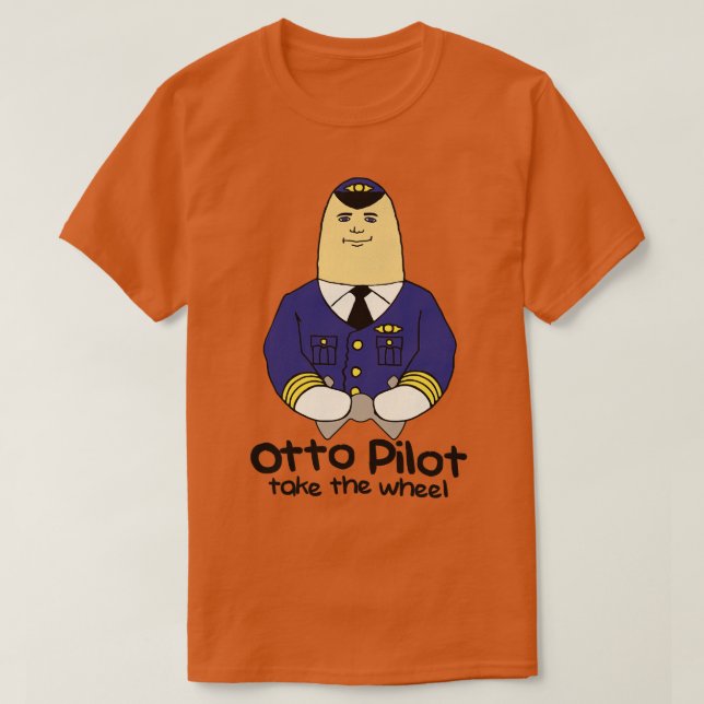 Camiseta Otto Pilot leva a roda (Frente do Design)