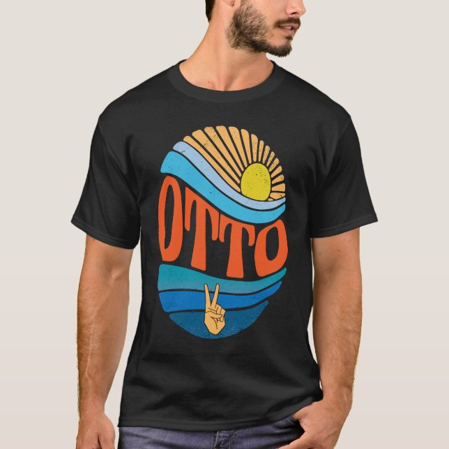 Camiseta Otto Vintage Sunset Otto Groovy Tie Dye (Frente)