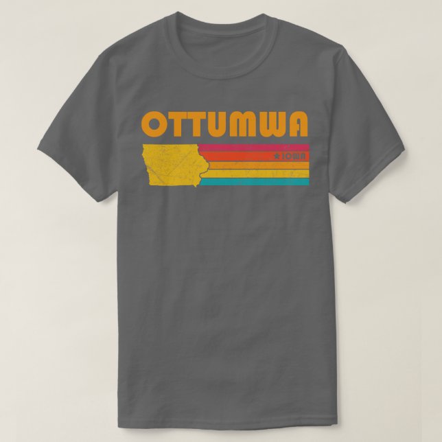 Camiseta Ottumwa Iowa Vintage desapontou Souvenir (Frente do Design)