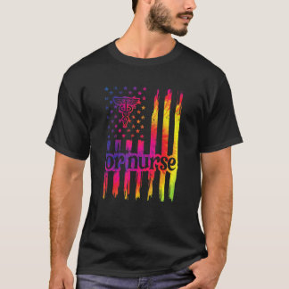 Camiseta Ou Enfermeira Nós Bandeira Sala De Operações Enfer