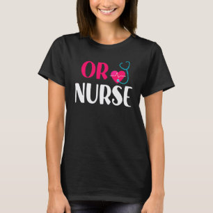 Camiseta Ou Enfermeira Rn Estetoscópio Coração Enfermagem E