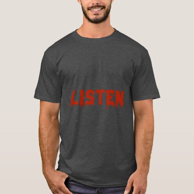 Camiseta Ouça Citações amigos (Frente)
