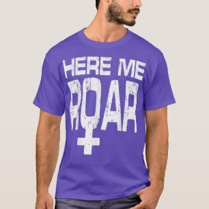 Camiseta Ouça-me Marcha Feminista Roar Marcha Pró Escolha F