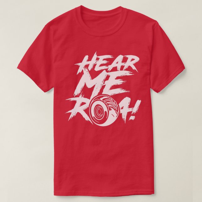 Camiseta Ouça-me Roar (Frente do Design)
