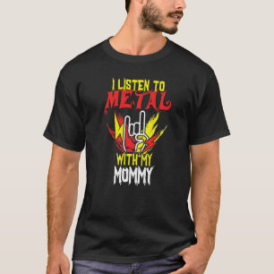 Camiseta Ouça Metal Com A Mamãe Rock Lover Rocker Me