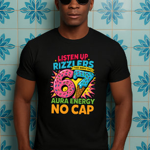 Camiseta Ouça Rizzlers Esse Sigma Tem 67 Aura