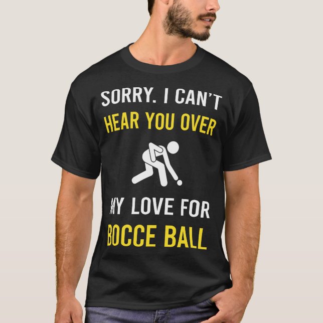 Camiseta Ouça Você Bola Bocce Bocci Boccie (Frente)
