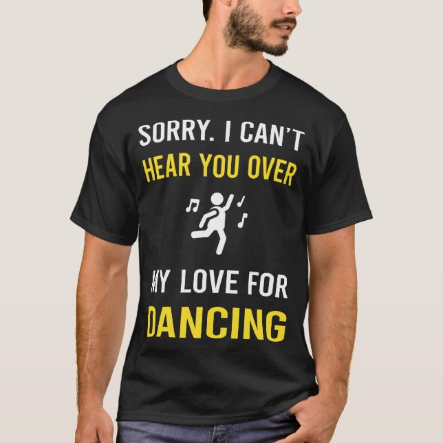 Camiseta Ouça Você Dançando Dançarino Dançarina (Frente)