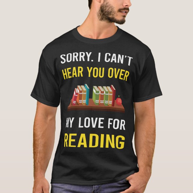 Camiseta Ouça Você Lendo Livros (Frente)