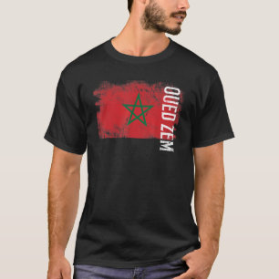 Camiseta Ouçam A Bandeira Do Zem Marrocos Para Homens Marro