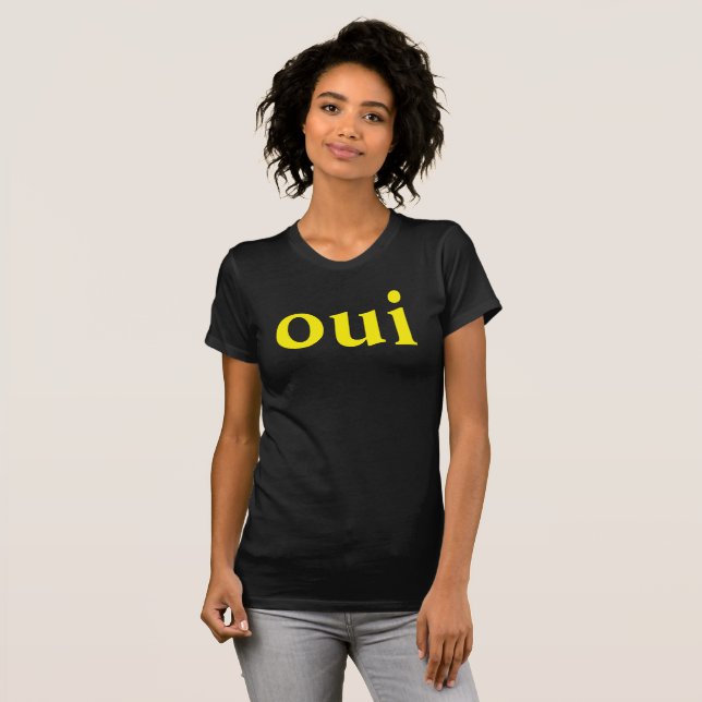 Camiseta Oui French Slogan tee (Frente Completa)