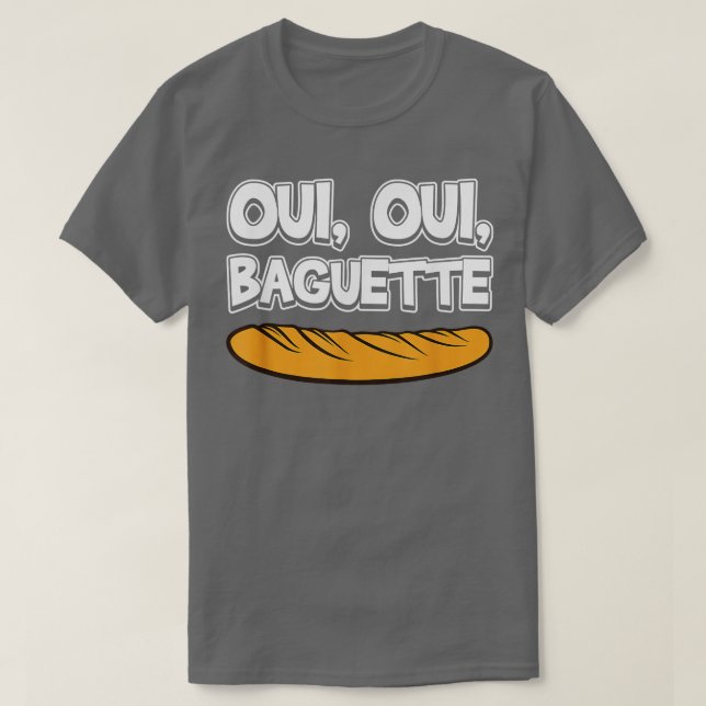 Camiseta Oui Oui Baguette Cool French Language Pride Novelt (Frente do Design)
