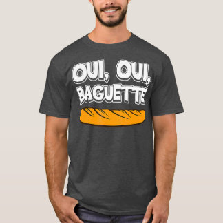 Camiseta Oui Oui Baguette - Orgulho Francês Legal