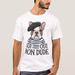 Camiseta Oui Oui Meu Cara – Cachorro Bulldog Francês Engraç