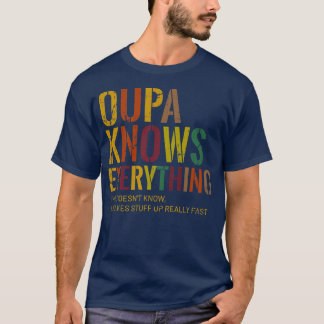 Camiseta Oupa Knows Everything Grandpa Father's Day