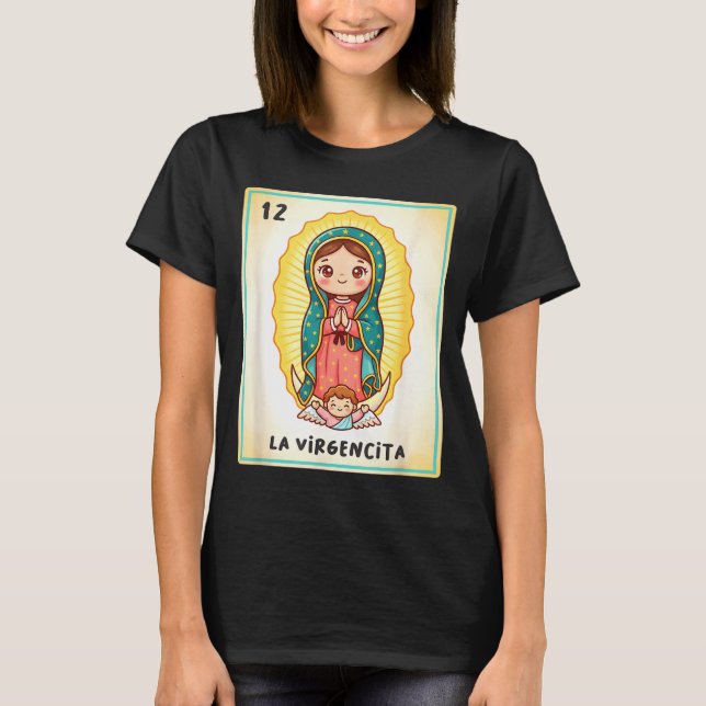 Camiseta Our Lady Of Guadalupe La Virgencita Mexico For Kid (Frente)