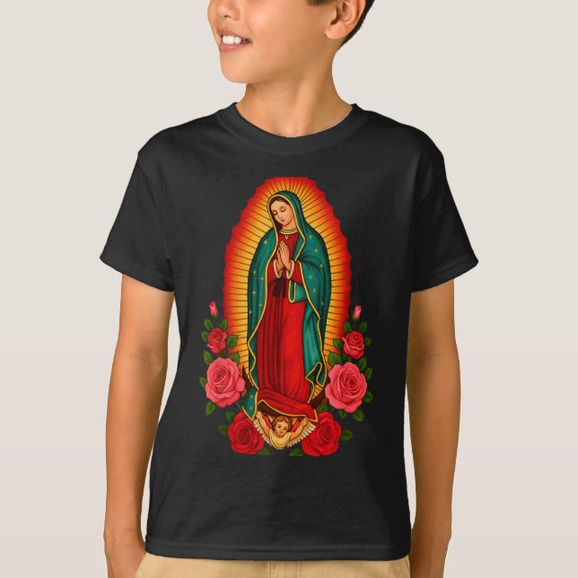 Camiseta Our Lady Virgen De Guadalupe Saint Virgin Mary - C (Frente)