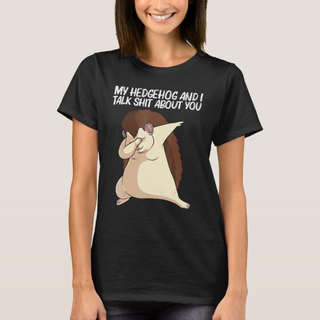 Camiseta ouriço-cacheiro fixe para homens e mulheres espinh (Frente)