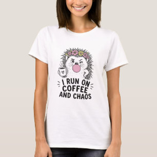 Camiseta Ouriço Café e Caos