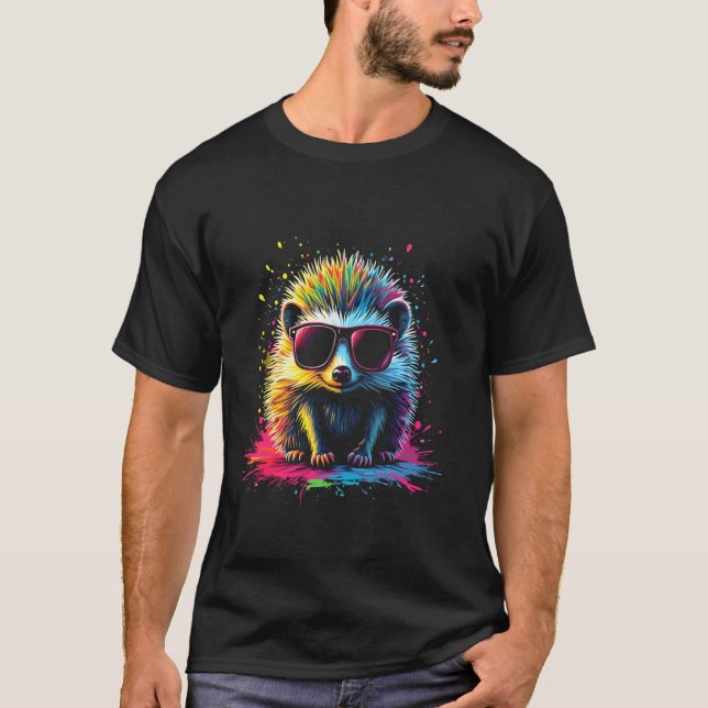 Camiseta ouriço Colorido (Frente)