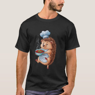 Camiseta ouriço-comum comendo borscht