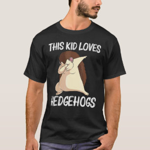 Camiseta ouriço-cool para crianças meninos espinhos jardim