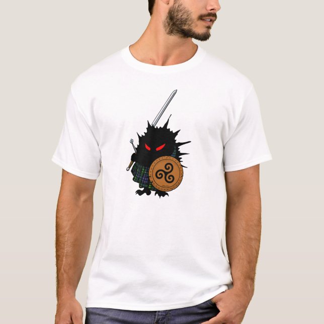 Camiseta Ouriço das montanhas com espada de Claymore (Frente)