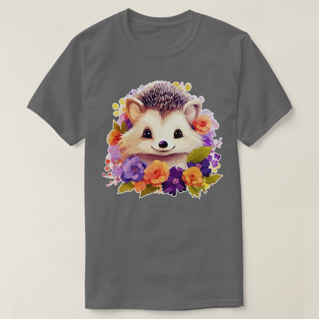 Camiseta Ouriço-de-seda-branca 3 (Frente do Design)