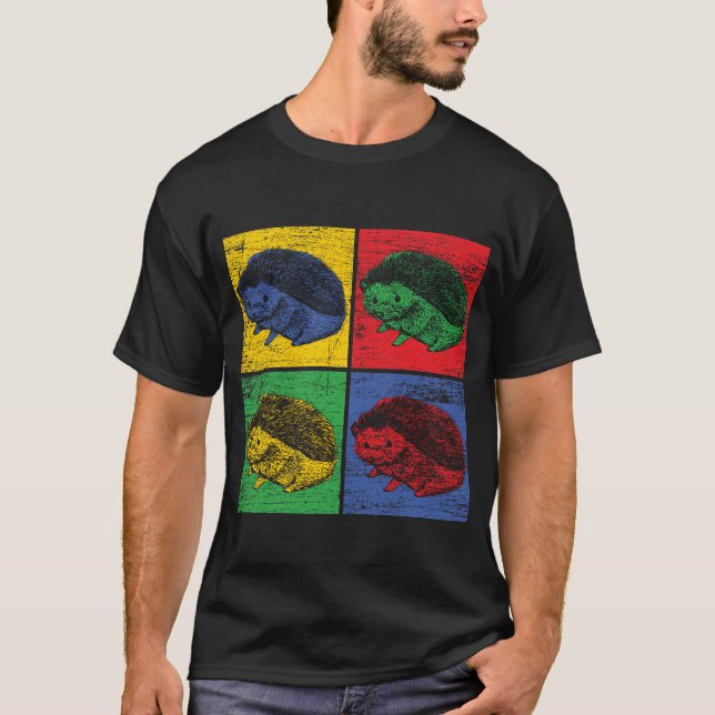 Camiseta Ouriço espécie de pop (Frente)