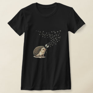 Camiseta ouriço Faça um Desejo soprando Dente-de-leão