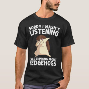 Camiseta ouriço fixe para homens e mulheres espinhos espinh