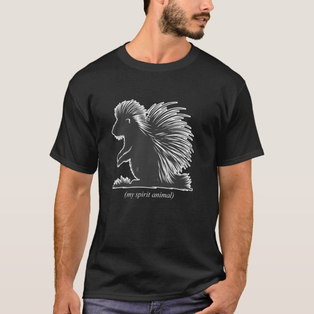 Camiseta ouriço meu animal espiritual (Frente)