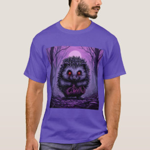 Camiseta ouriço Misterioso na Floresta Assustadora