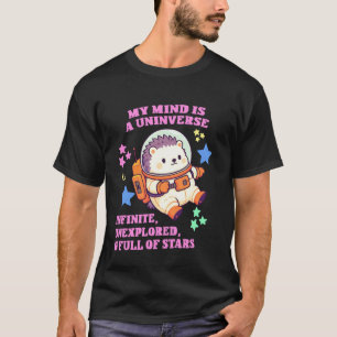 Camiseta ouriço orgulhoso do autismo astronauta- Chibi Ouri