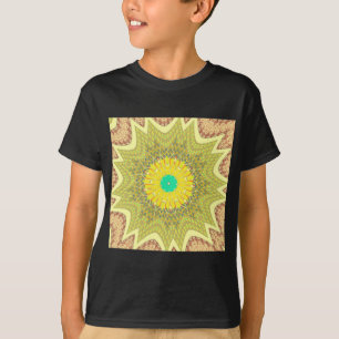 Camiseta Ouro Amarelo - Padrão tribal africano
