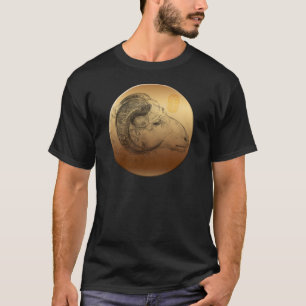 Camiseta Ouro Ano Ram Astrologia Chinesa Zodiac B Men Tee
