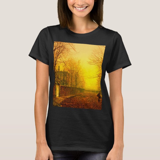 Camiseta Ouro Autumn John Atkinson Grimshaw (Frente)