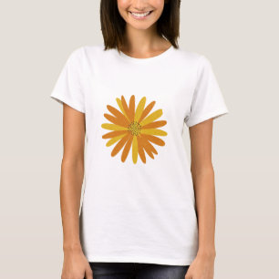 Camiseta Ouro Bloom - Elegante Floral Design