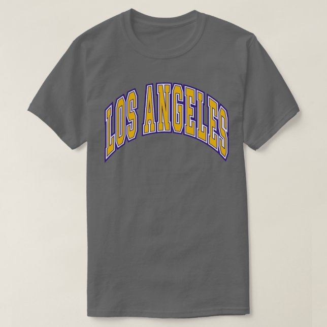 Camiseta Ouro Branco da Arch do Bloco de Los Angeles (Frente do Design)