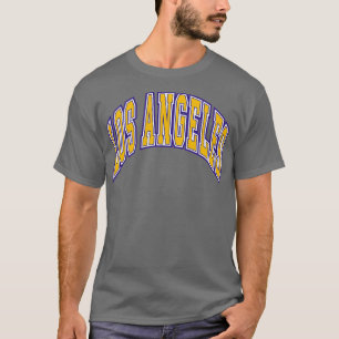 Camiseta Ouro Branco da Arch do Bloco de Los Angeles