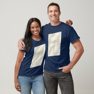 Camiseta Ouro branco geométrico