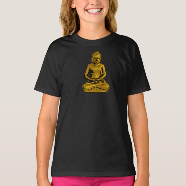Camiseta ouro Buddha Girls (Frente)