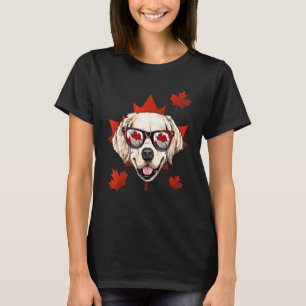 Camiseta Ouro canadense Retriever Maple Tree Leaf Canada F