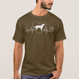Camiseta Ouro Cardíaco Retriever Cachorro Cachorro Puppy Pr