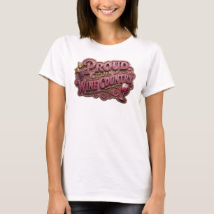 Camiseta Ouro Cativante CIDADÃO ORGULHOSO DO PAÍS DO VINHO